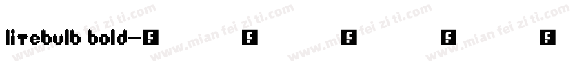 Litebulb Bold字体转换